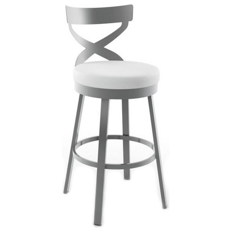 Sculpted Back Swivel Bar Counter Stool, Counter