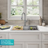 Kore Drop-In Undermount Stainless Kitchen Sink, 31 1/4 Inch (Model Kwt300-32)