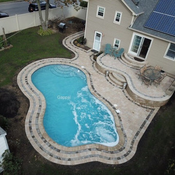 Freeform Gunite Swimming Pool, Massapequa NY 11758, by Gappsi
