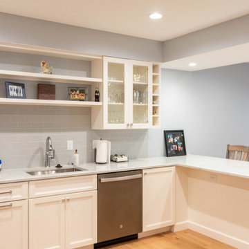 Basement Renovation with Play Area and Kitchenette