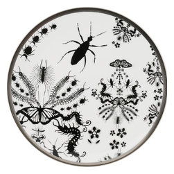 The New English - The New English Entomo Black Cake Plate - Dinner Plates