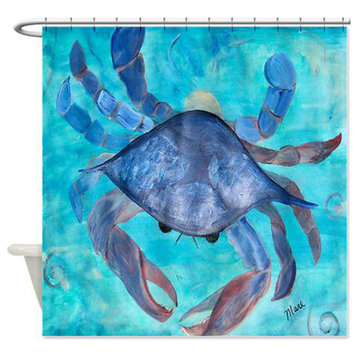 Blue Crab Shower Curtain