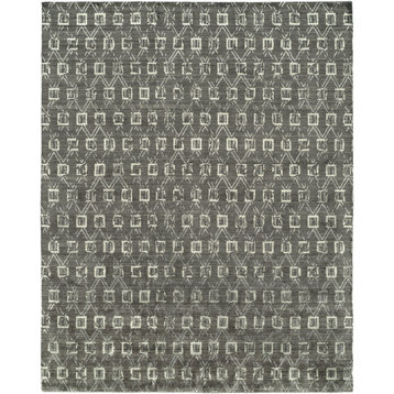 Gramercy Handmade Rug, Gray Granite, 9'x12'