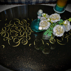 Custom Glass Top Table - Products