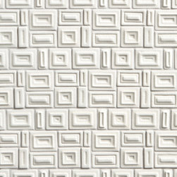 Tilt Galactica Mosaic in White Crackle - Tile