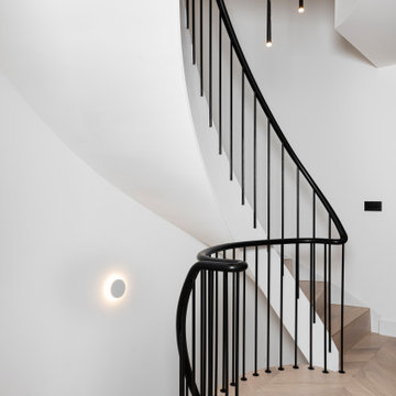 BESPOKE STAIRCASE at WG | Warm Minimalism - New Luxury MEWS HOME in BATTERSEA