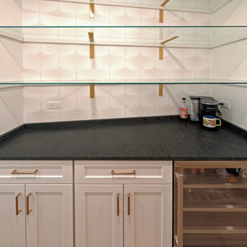 Panoramic Penthouse: Gilded Nook Home Bar