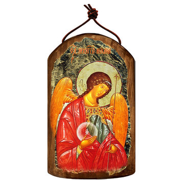 Icon Saint Michael Wooden Ornament