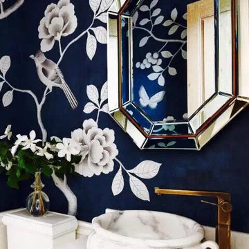 hand painted wallpaper project show