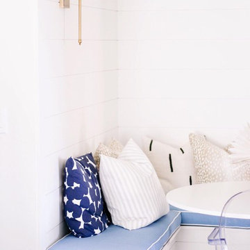 Air blue breakfast nook cushions