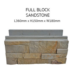 DECO BLOCK Sandstone cladding - Bricks And Masonry