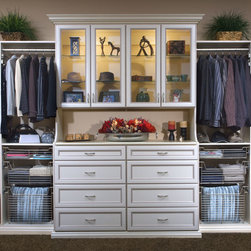Sidelines Satin Nickel Closet Baskets - Closet Organizers