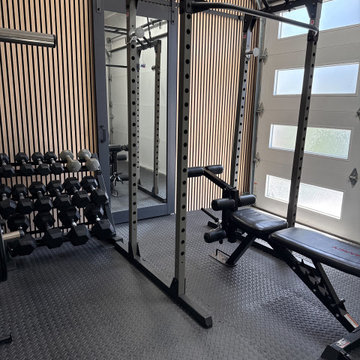 Custom Garage Gym Conversion