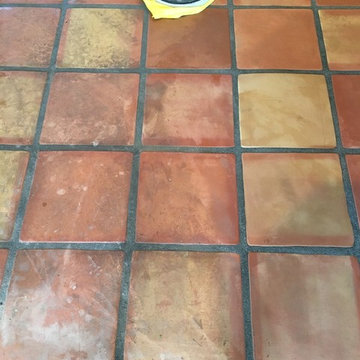 Classically Waxed Saltillo Floor