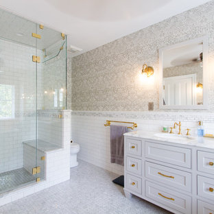 Marble & Brass Bathroom