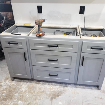 Light Gray Shaker Style Kitchen Cabinets