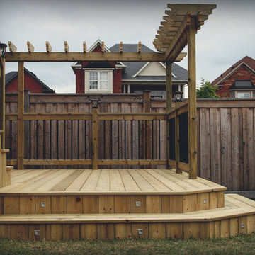 Milton Pressure Treated Two-Tier Deck