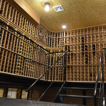 Double Level Wine Cellar in Amagansett, NY