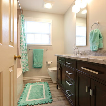 Pop Of Color Bathroom