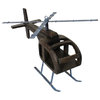 Urban Designs Handcrafted Wooden Helicopter Model Toy Replica