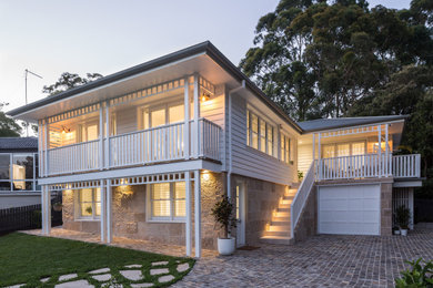 Inspiration for a beach style home design in Sydney.