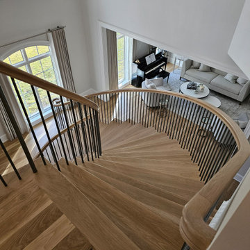 Project #116 | Elegant Curved Staircase