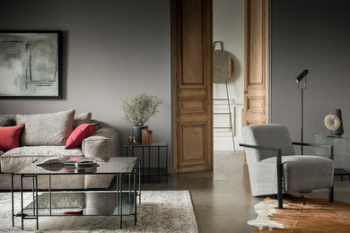Design ideas for a contemporary home design in Lille.