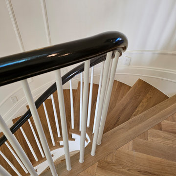 Project #131 | Three-Story Elliptical Staircase in Historic Home