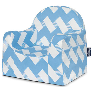 P'kolino Little Reader Chair  -  Zigzag Blue