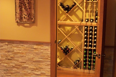 Example of a wine cellar design in Cleveland