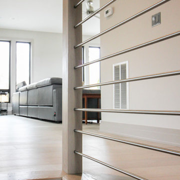 Project #66 | Modern Staircase with Twin Metal Stringers