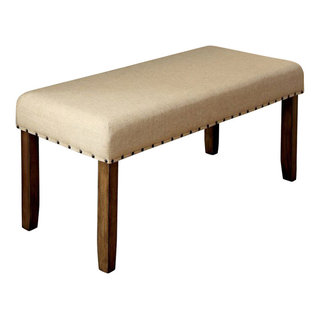 BM123609 Melston I Transitional Style Bench, Natural Tone ...