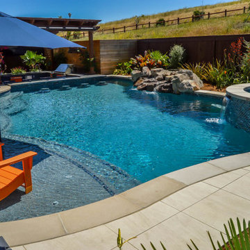 Hawaii Retreat in this limited space backyard in Danville, Ca