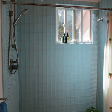Compact Contemporary Master Bathroom