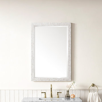 Callie 26" Mirror, White Mother of Pearl