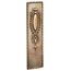 Finger Plate Sausage & Pea, Antique Satin Brass