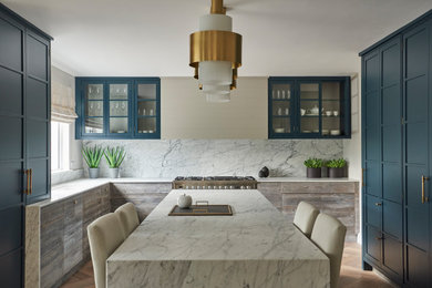 Inspiration for a large contemporary kitchen in Dublin.