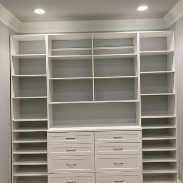 Custom Built-In Storage in White