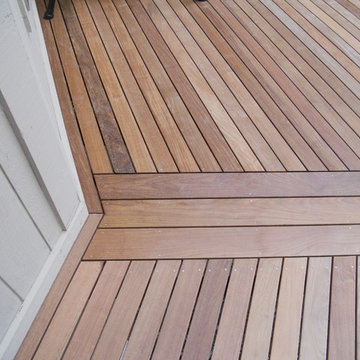 Ipe' deck and cedar cable railing system