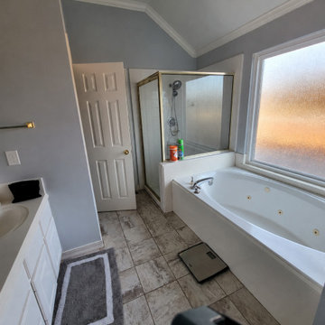 Lewisville TX - Master Bathroom Remodeling