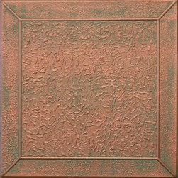 R 127 Styrofoam Ceiling Tile 20x20 - Copper Patina - Ceiling Tile