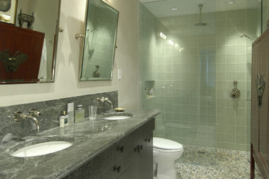 Inspiration for a transitional bathroom remodel in DC Metro