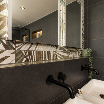 Dark Bathroom Design in Horsham, West Sussex