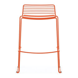 Velletri Orange Indoor Outdoor Wire Bar Stool by Glid Studio for Huset - Bar Stools And Counter Stools