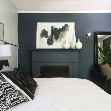 My Houzz: Glam Black-and-White Style in a 550-Square-Foot Studio