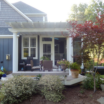 Pergola and Sun Room Addition Reflect and Complement Homes Architectual Stylem