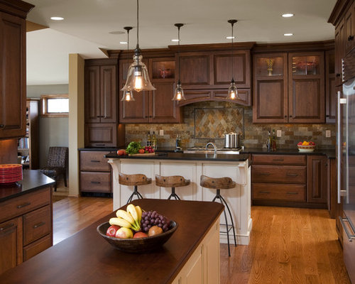 Cherry Stained Cabinets | Houzz