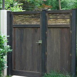 Mahogany and Bamboo Gate - Outdoor Products