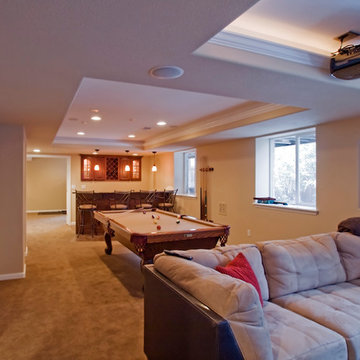 Castle Rock Wet Bar, Pool Table, in Basement Entertainment Area