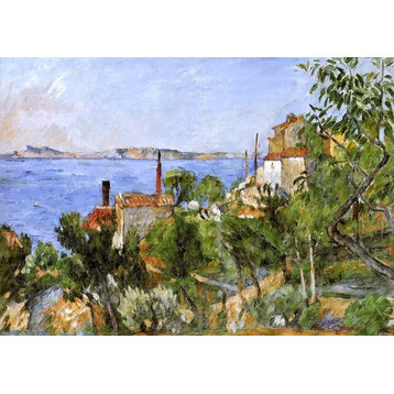 Paul Cezanne A Landscape- Study after Nature Wall Decal